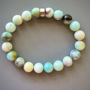 Green Amazonite Handcrafted Bead Bracelet